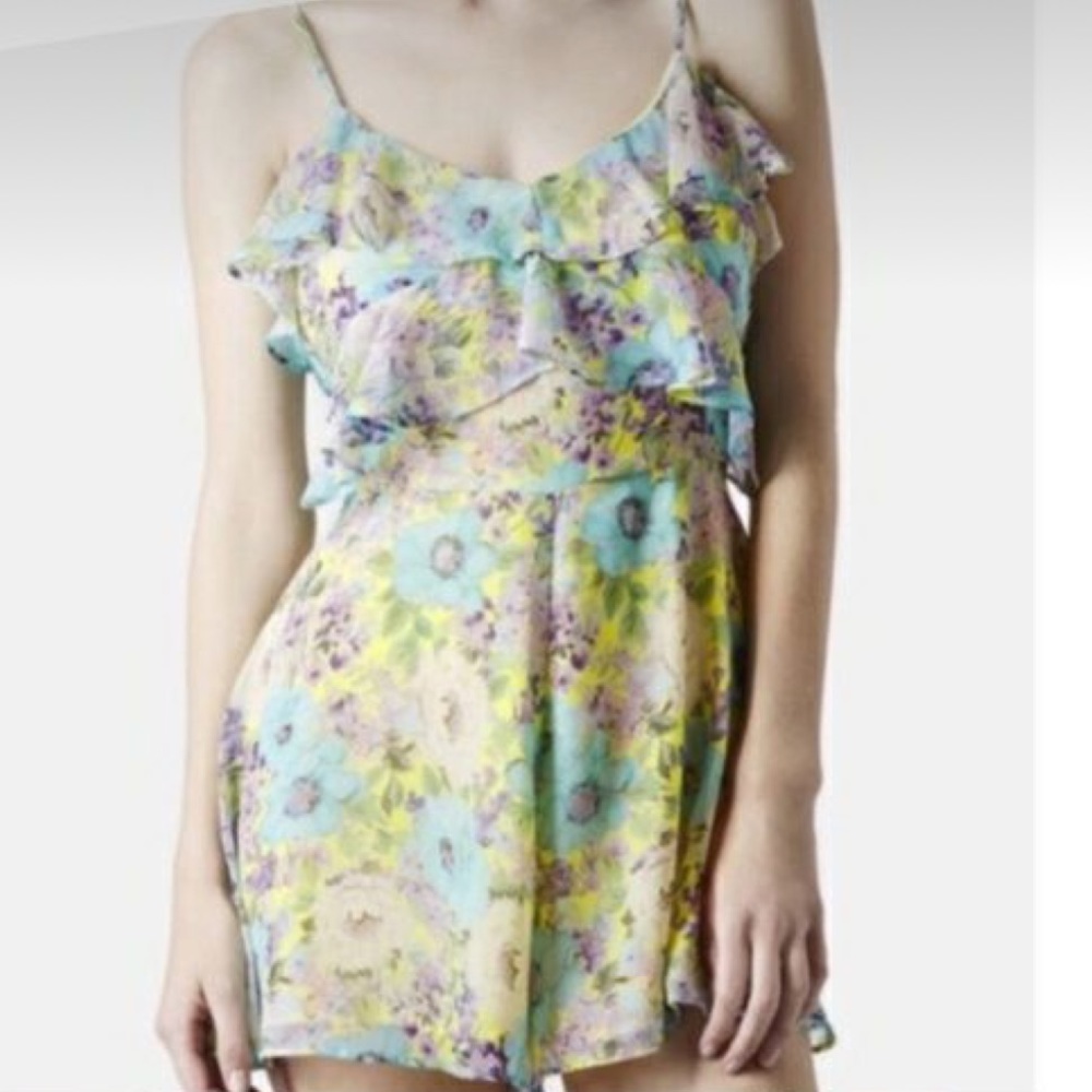 Topshop Floral romper
